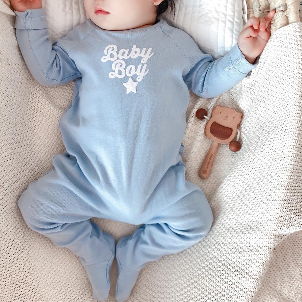 B107 Baby Kleding Blauwe Baby Jongen En Roze Baby Meisje Bodysuit Kinderen Footies Romper Katoen