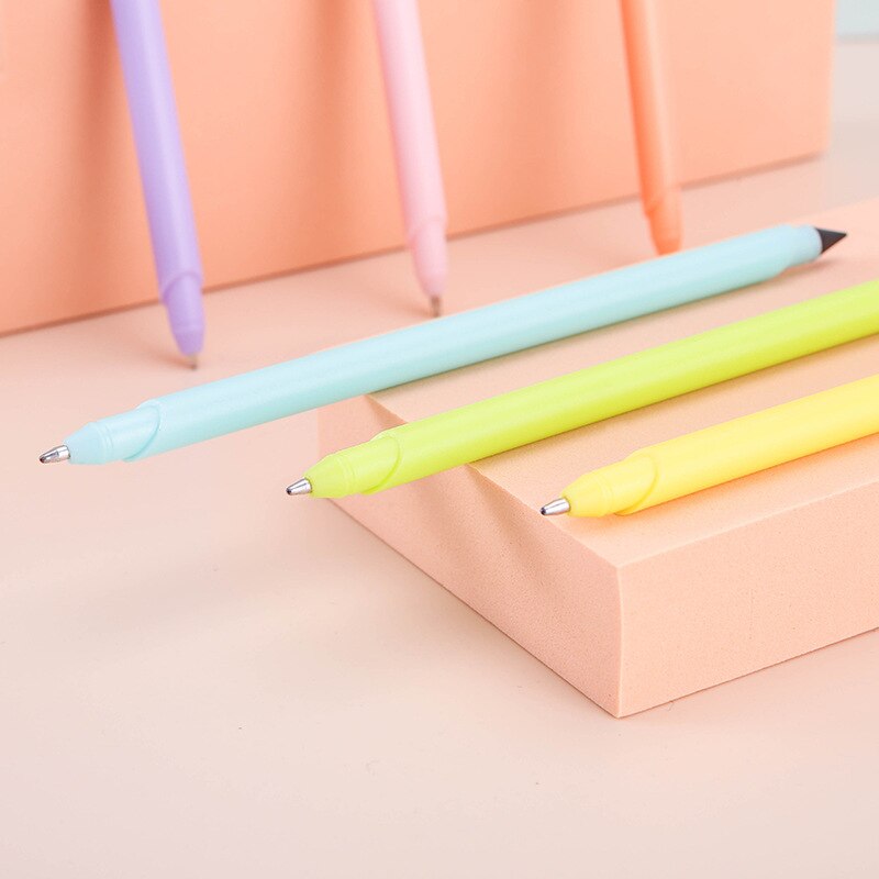 6PCS Doppel-headed Bleistift Und Kugelschreiber Stift Student Ewige Bleistift Nette Stift