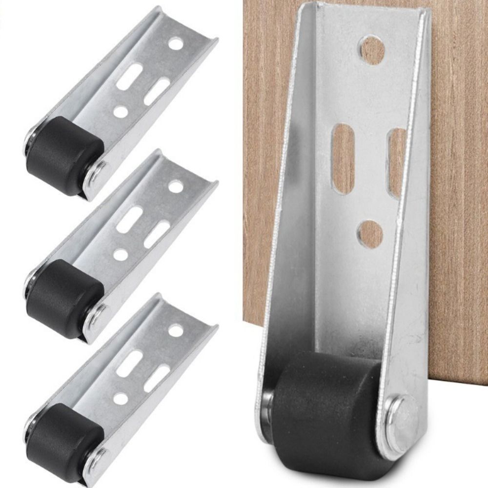 Ruedas de puerta de polea multifunción para muebles, soporte de puerta de rodillo direccional montado lateral silencioso, rueda móvil, herramienta para el hogar