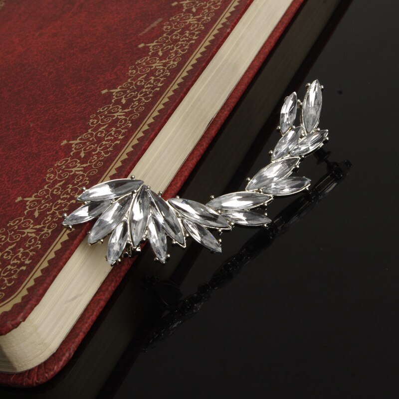 Vintage Punk Gothic Crystal Rhinestone Ear Cuff Wrap Stud Clip Earrings 2E001