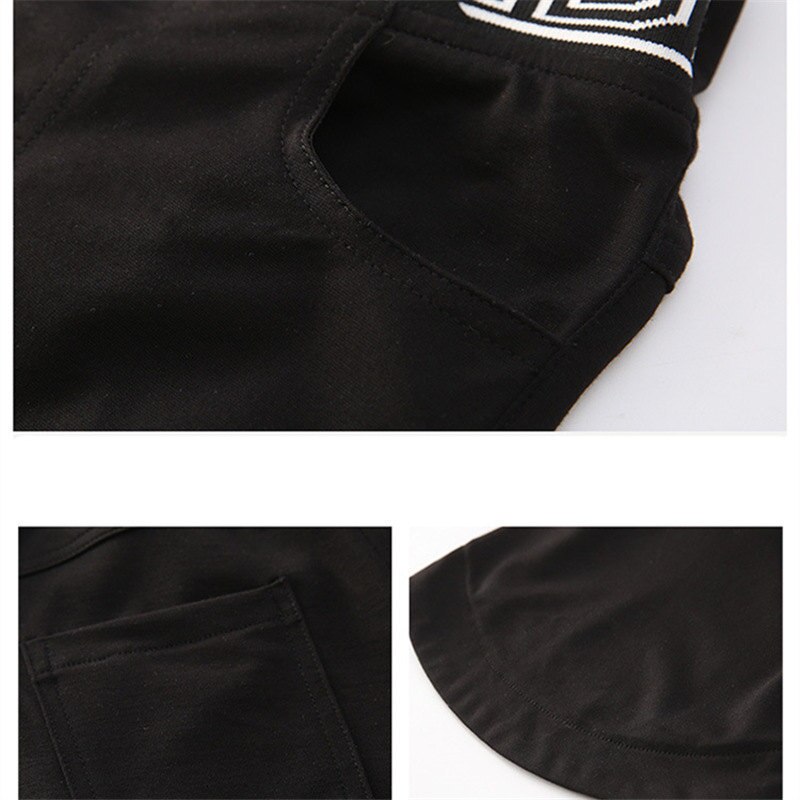 Pantalones acampanados para niña y niño, pantalones ajustados negros con letras de cintura elástica, ropa informal coreana para adolescentes de 5 a 14 años, primavera 2022