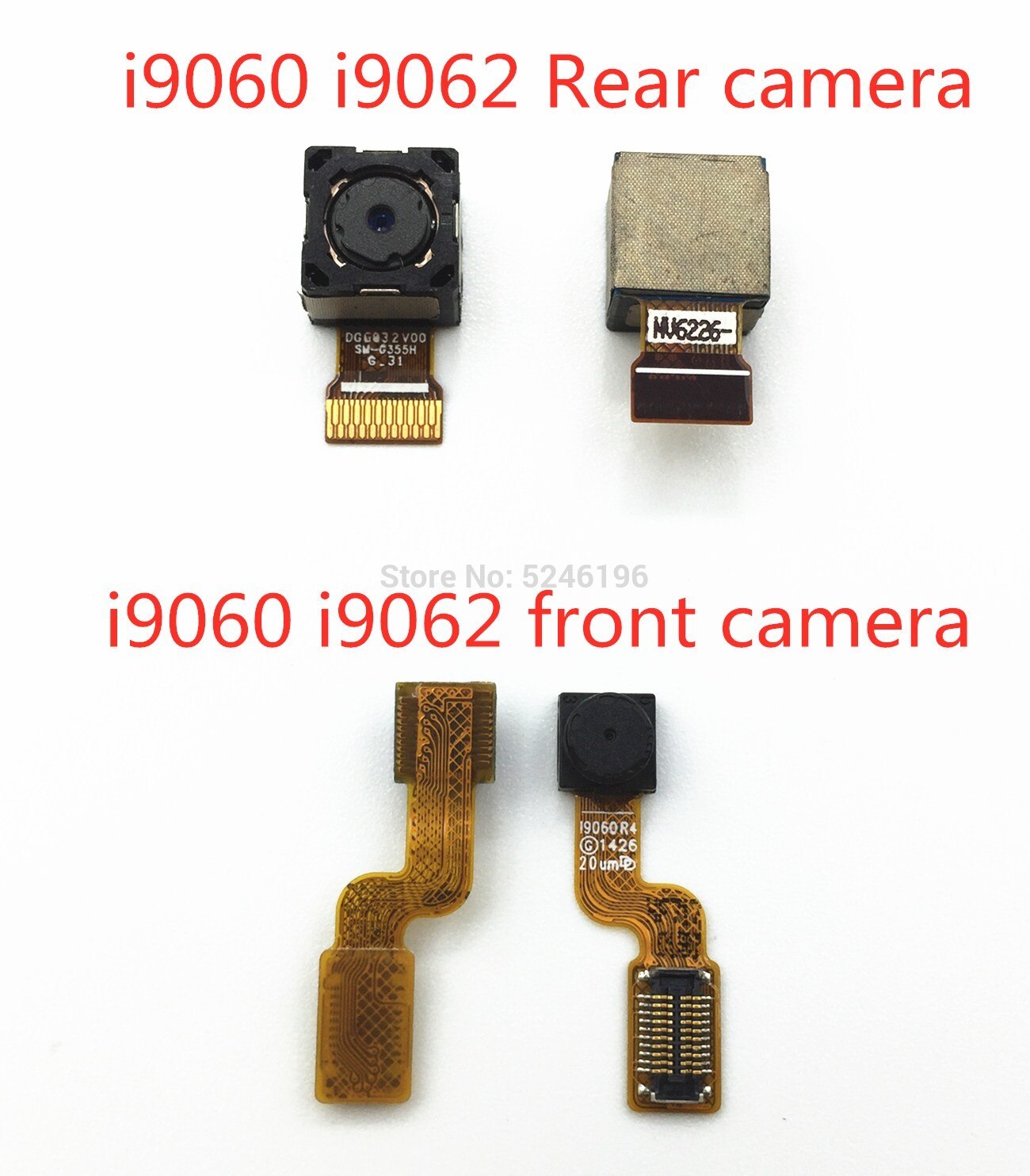 1pcs Terug big Hoofd Achteruitrijcamera front camera Module Flex Kabel Voor Samsung Galaxy i9060 i9062 Back Belangrijkste Flex kabel Vervangen Deel