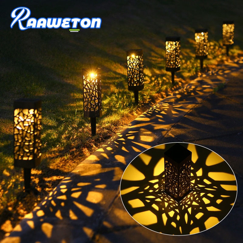 2 In 1 Solar LED Lawn Light Outdoor Waterproof Garden Decor Lamp for Pavilion Yard Landscape Buried Lamps Garden Lawn Lights
