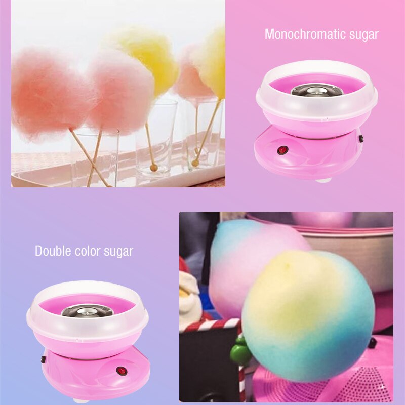 Elektrisk diy sød bomulds slik maker marshmallow maskine mini bærbar bomuld sukker floss maskine jk -mo5 us stik