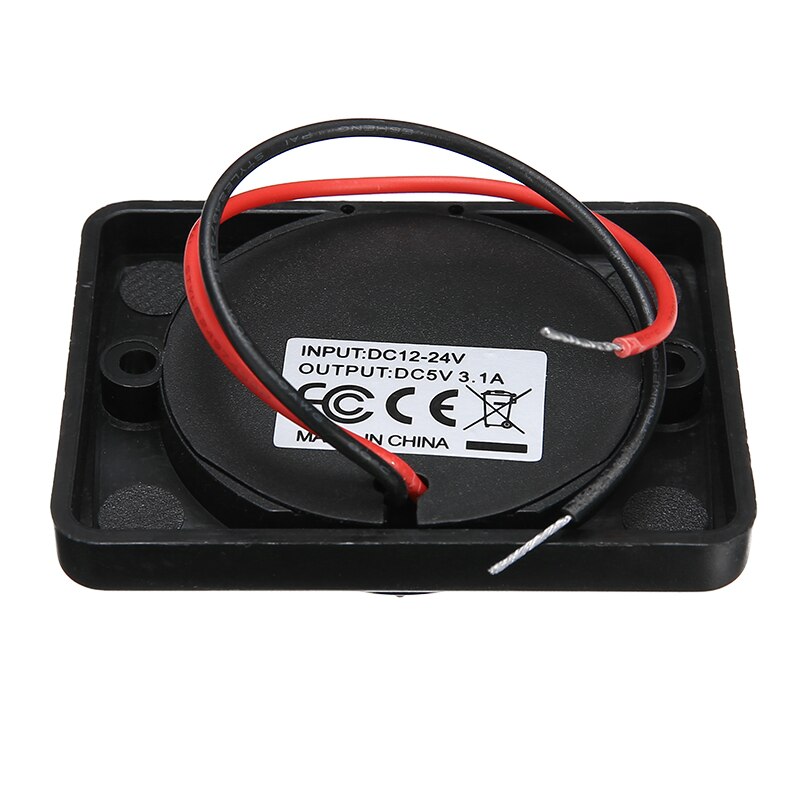 12 V Dual USB Car Charger Socket Outlet For Mobile Cell Phone Fast Charging Panel Mount Power Socket Charging Adapter