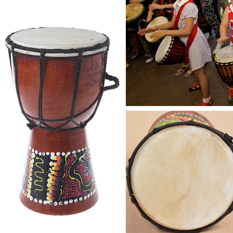 4 inch Professionele Afrikaanse Djembe Trommel Bongo Hout Goed Geluid Muziekinstrument