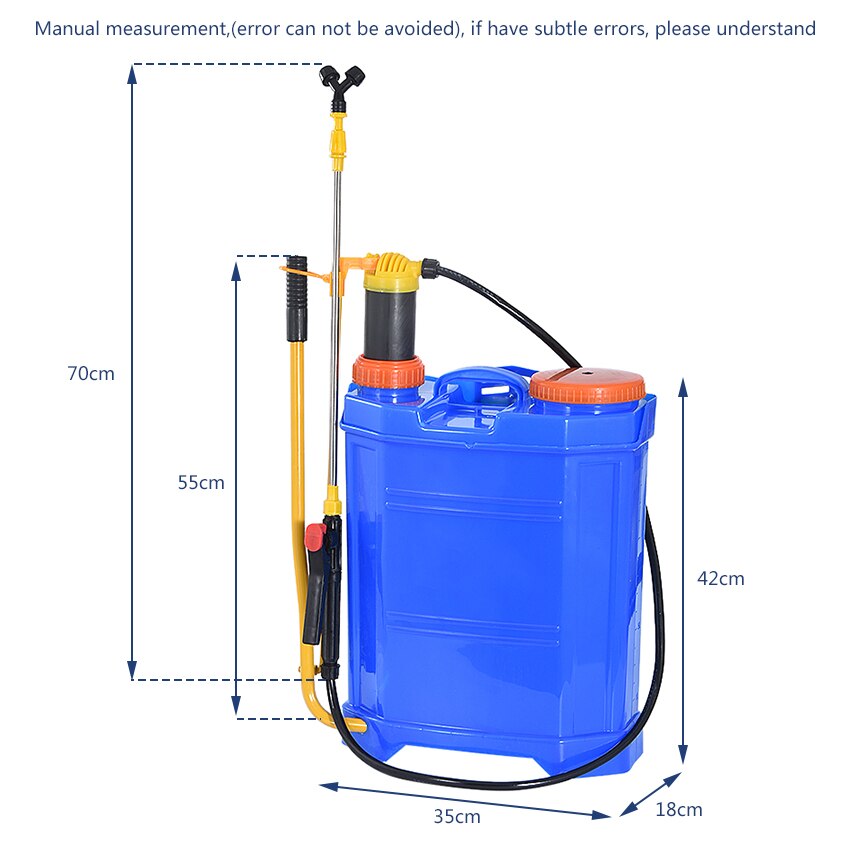 Garden Backpack Sprayer Gardening Tool Agricultural High Pressure Sprayer Disinfection Watering Can Household Manual Sprayer 16L