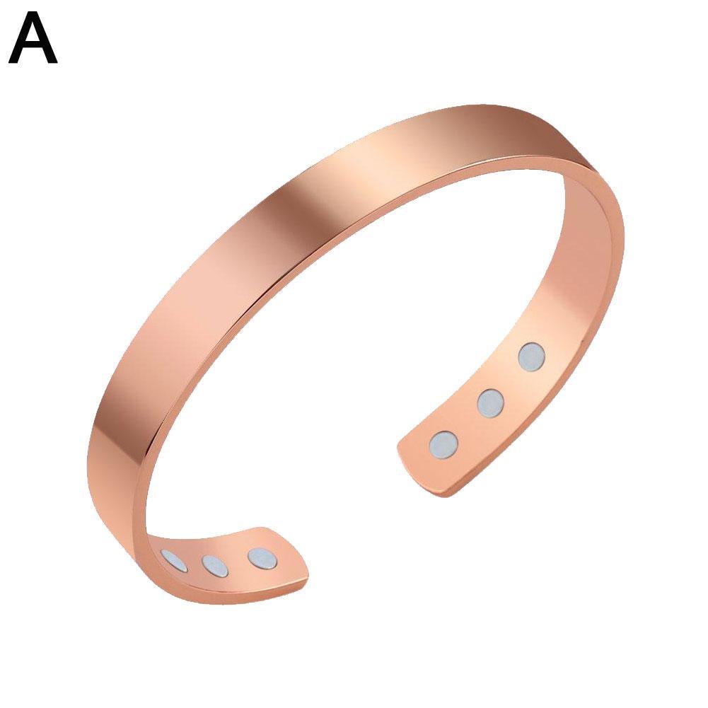 Mode Energie Magnetische Therapie Gezondheid Armband Wide Charm Voor Vrouwen Verstelbare Manchet Open Armband Armbanden M2L2: Rose Gold bracelet