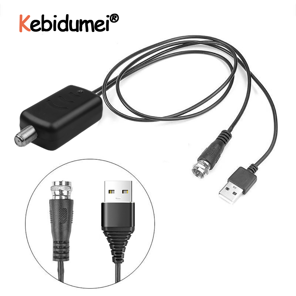 Kebidumei 25db Digital HD TV Signal Amplifier Booster Easy Installation Fox Antenna HD Channel Low Noise Low Noise