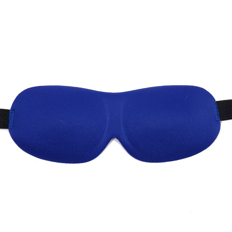 1Pcs 3D Sleep Mask Natural Sleeping Eye Mask Eyeshade Cover Shade Eye Patch Women Men Soft Portable Blindfold Travel Eyepatch: BLUE