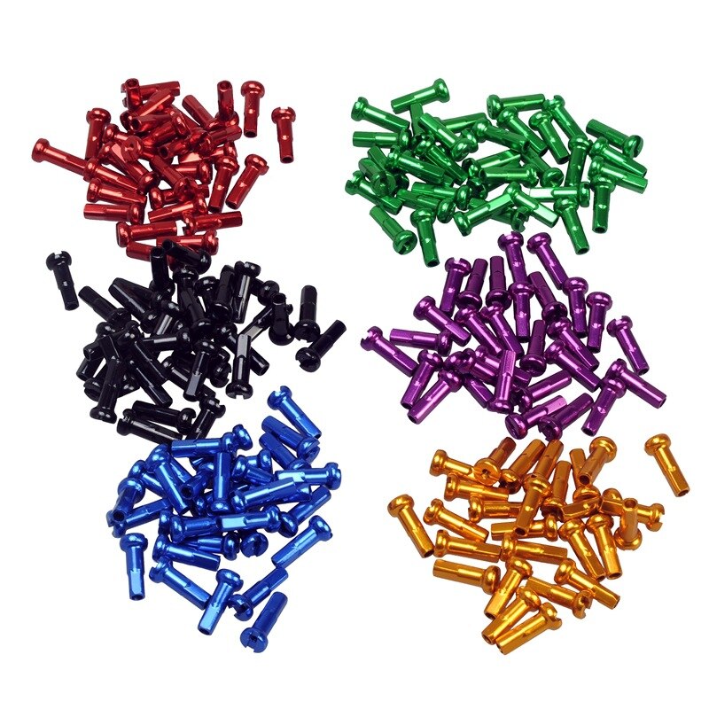 8 pcs sprak cap voor mountainbike 14G 14mm draad cap aluminium tepel cap kleurrijke fiets wiel deel