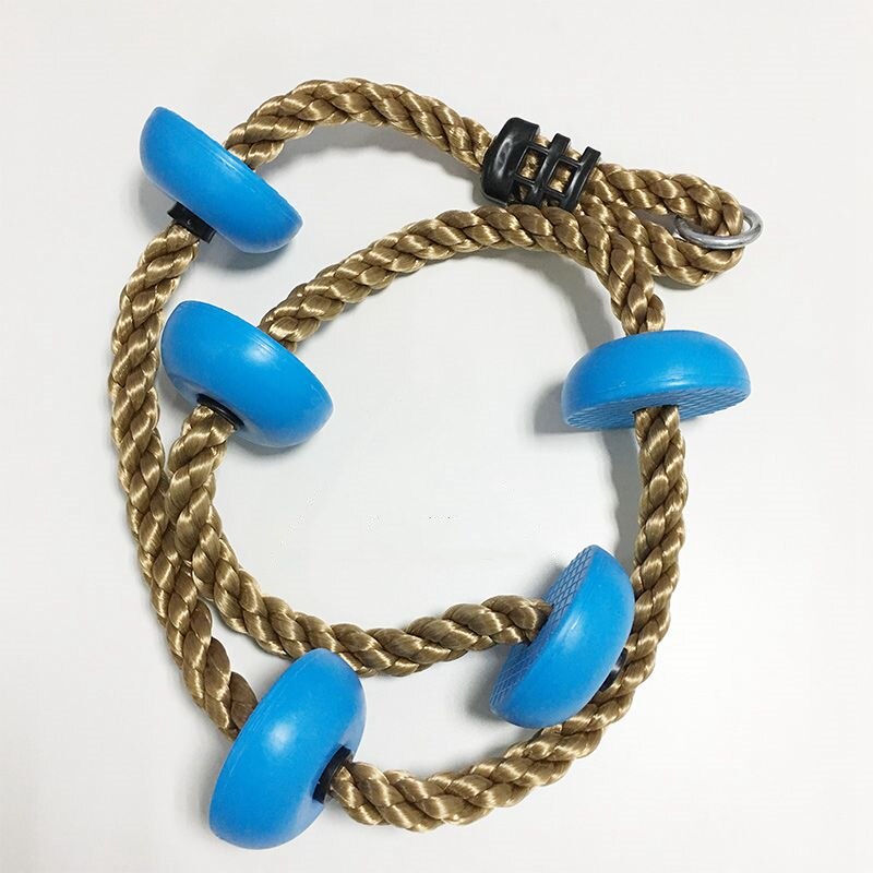 200cm Kids Climbing Rope Tree Swing Preshool Sensory Toys Kid Outdoor Toy Swings Set Home Climbing Equipment Load Bearing 150kg: Blue