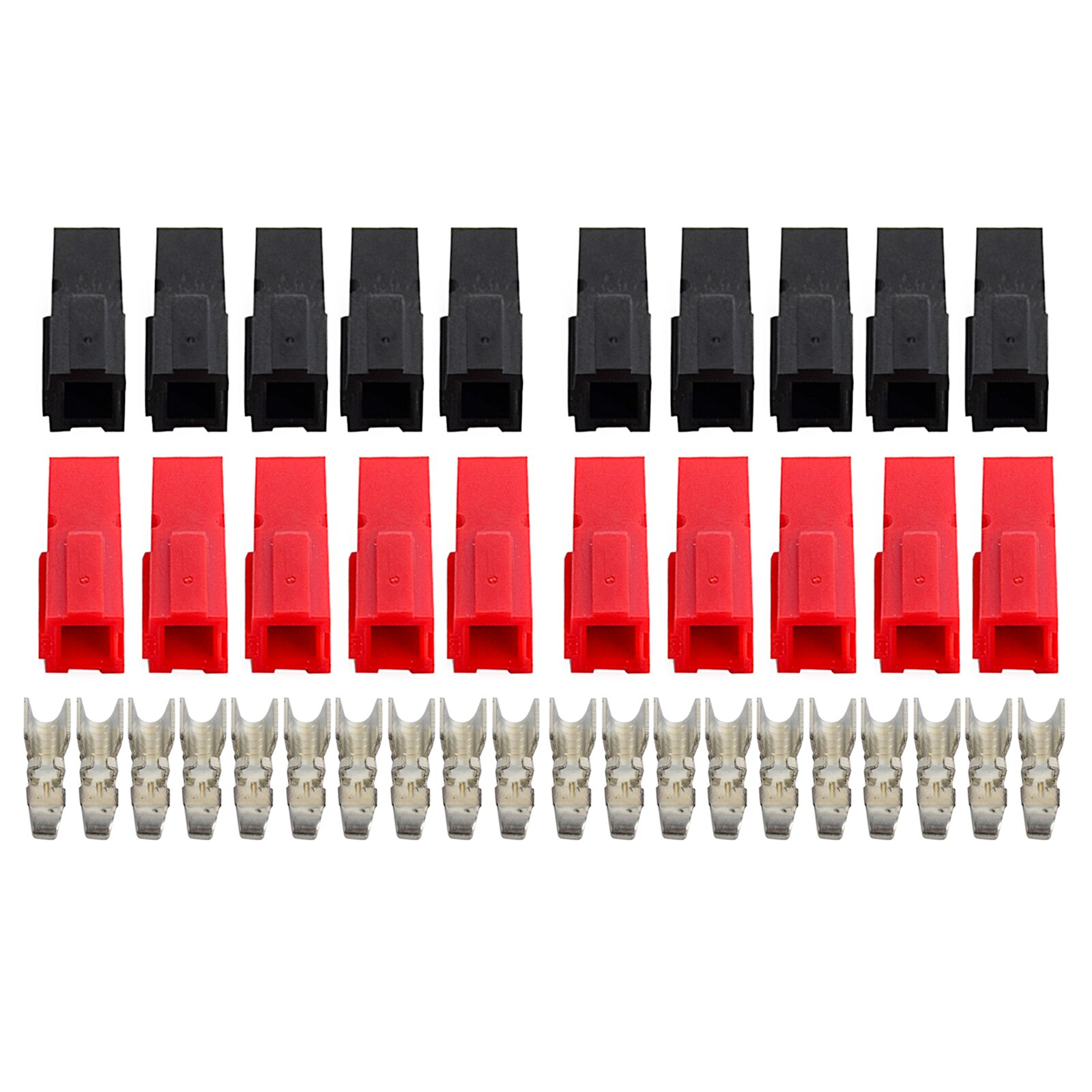 Rood Zwart 10Set 20Set 50Set 30A 45A Amp 600V Power Marine Connector Pole Voor Anderson Powerpole grijpende Plug Terminals