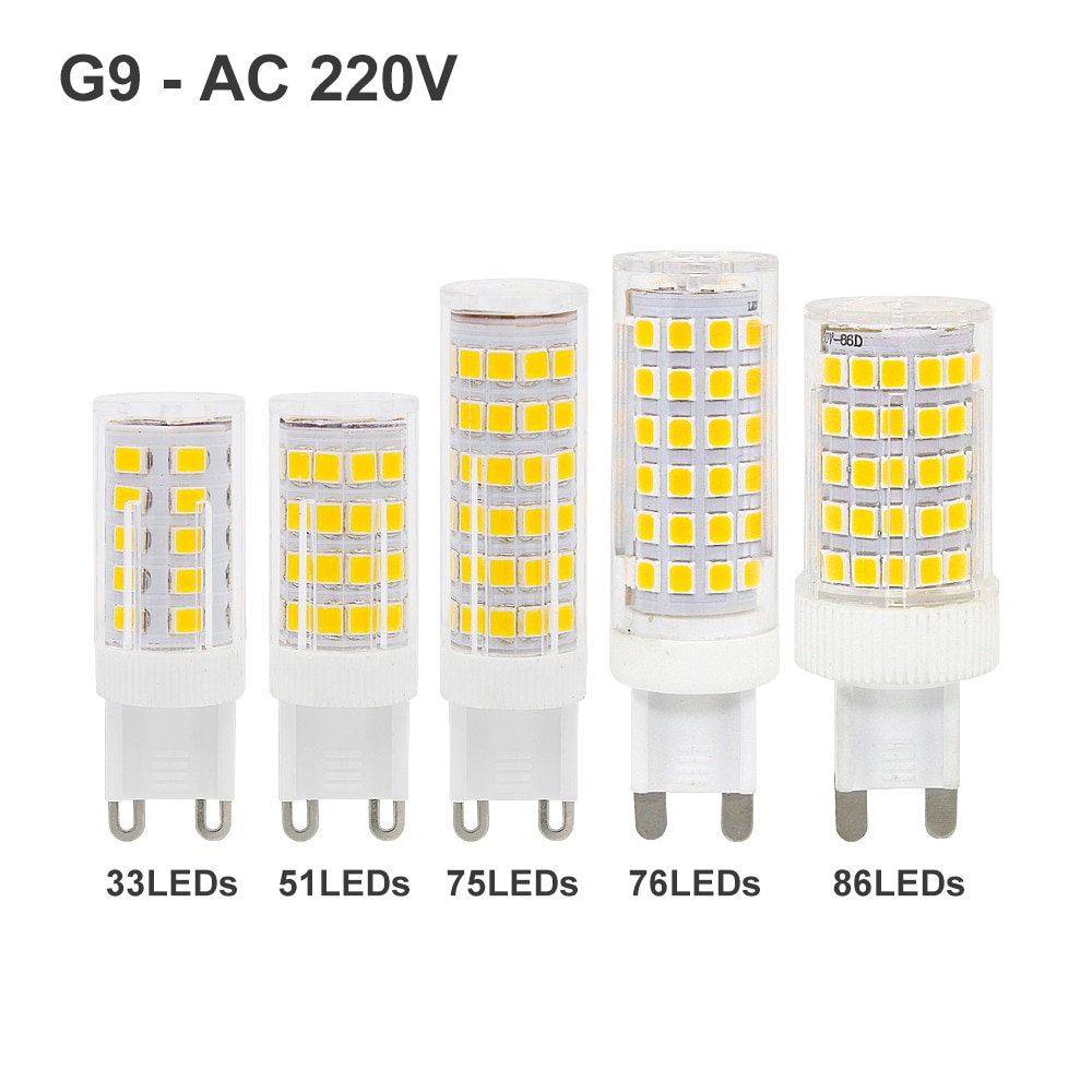 3W 4W 5W 8W 10W G9 LED lamp AC 220V 2835SMD super heldere maïs Lamp home verlichting spotlight Kroonluchter Lampen 3000K 6000K