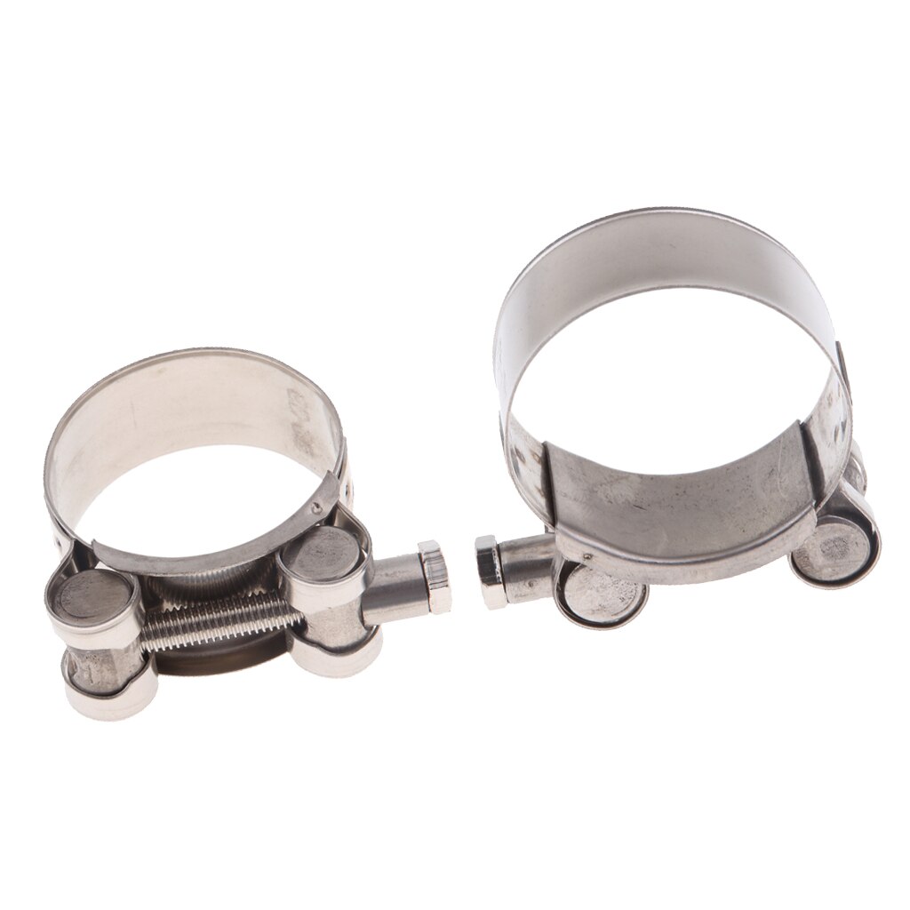 36-39mm &amp; 40-43mm Stainless Steel Motorcycle Exhaust Clamp Banjo Clips