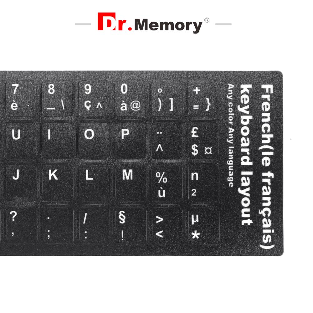 Pegatinas para teclado francés, antideslizantes, de letras, Bloc de notas, para portátil, reemplazo de teclado francés