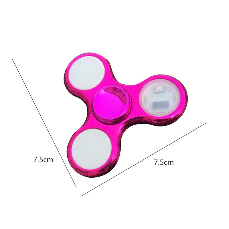 6 Kleuren Led Lichtgevende Fidget Spinner Veranderingen Hand Spinner Golw In Het Donker Stress Relief Speelgoed Voor Kids