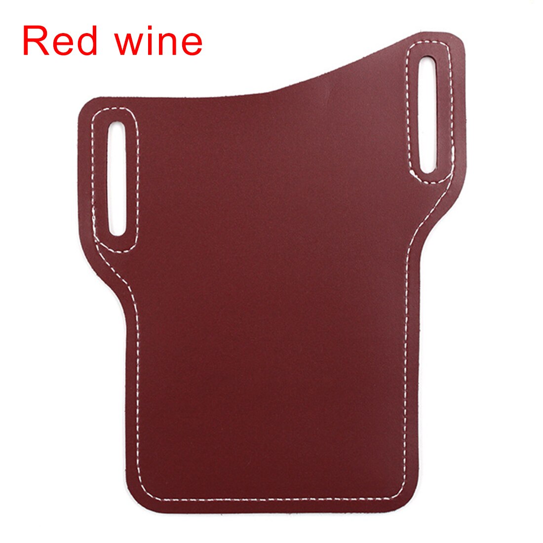 Pocket Belt Clothing Bag Waist Bag Men Casual Leather Retro Fanny Pack Belt Bag Pouch For women Travle Phone Bag: red wine