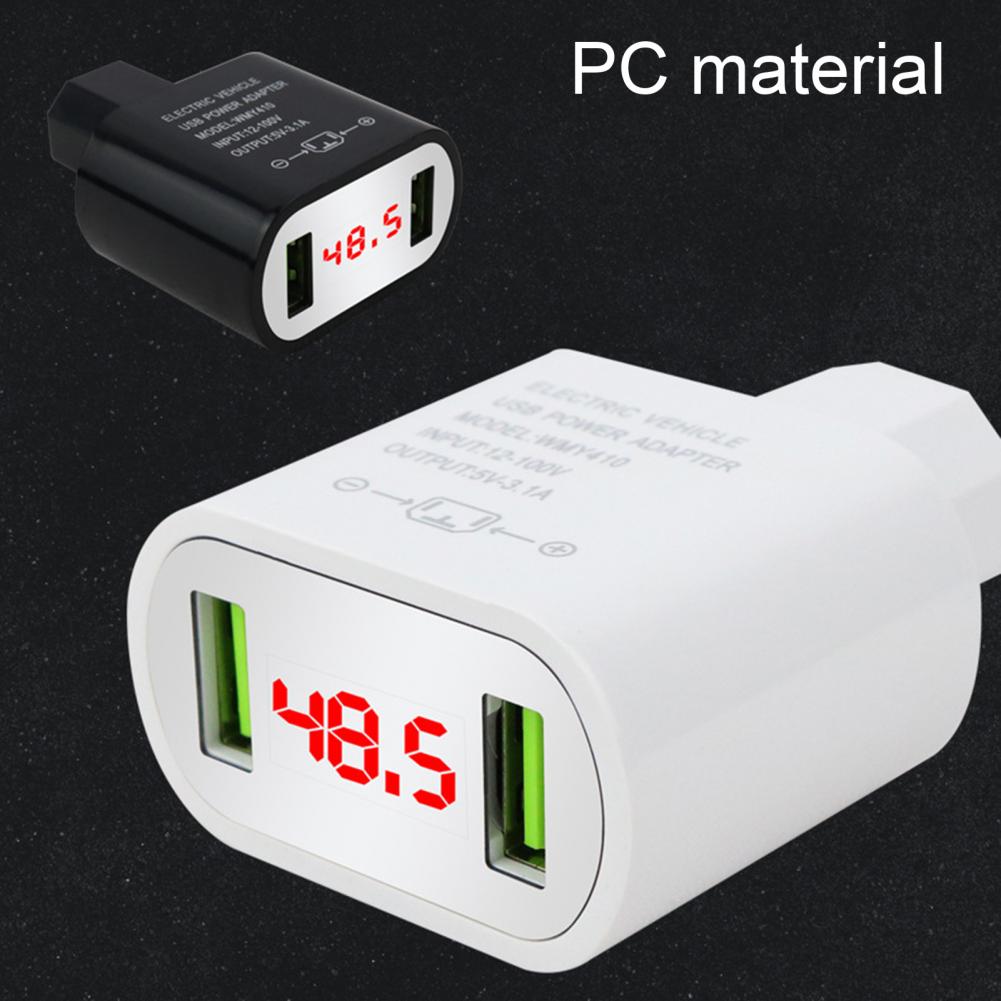 Praktischer, explosionsgeschützter ladeadapter für elektroautos mit voltmeter, zuverlässiger usb-ladeadapter für elektrofahrzeuge