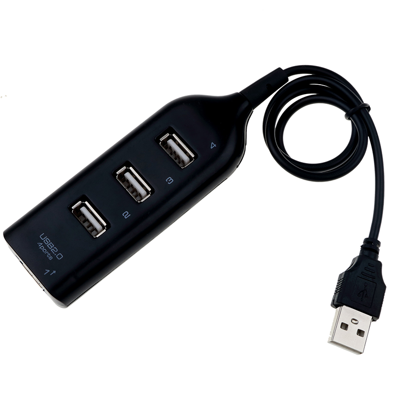 Autolader Splitter Usb 2.0 High Speed 4 Port Sigarettenaansteker Splitter Hub Adapter Voor Pc Laptop Computer Notebook Telefoon auto