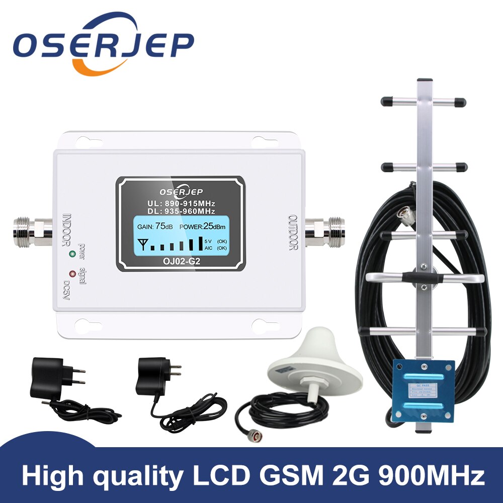 led Screen display GSM 900Mhz umts 2G/3G 900 band8 MOBILE PHONE Signal Repeater booster,900MHz amplifier + Yagi /Panel Antenna