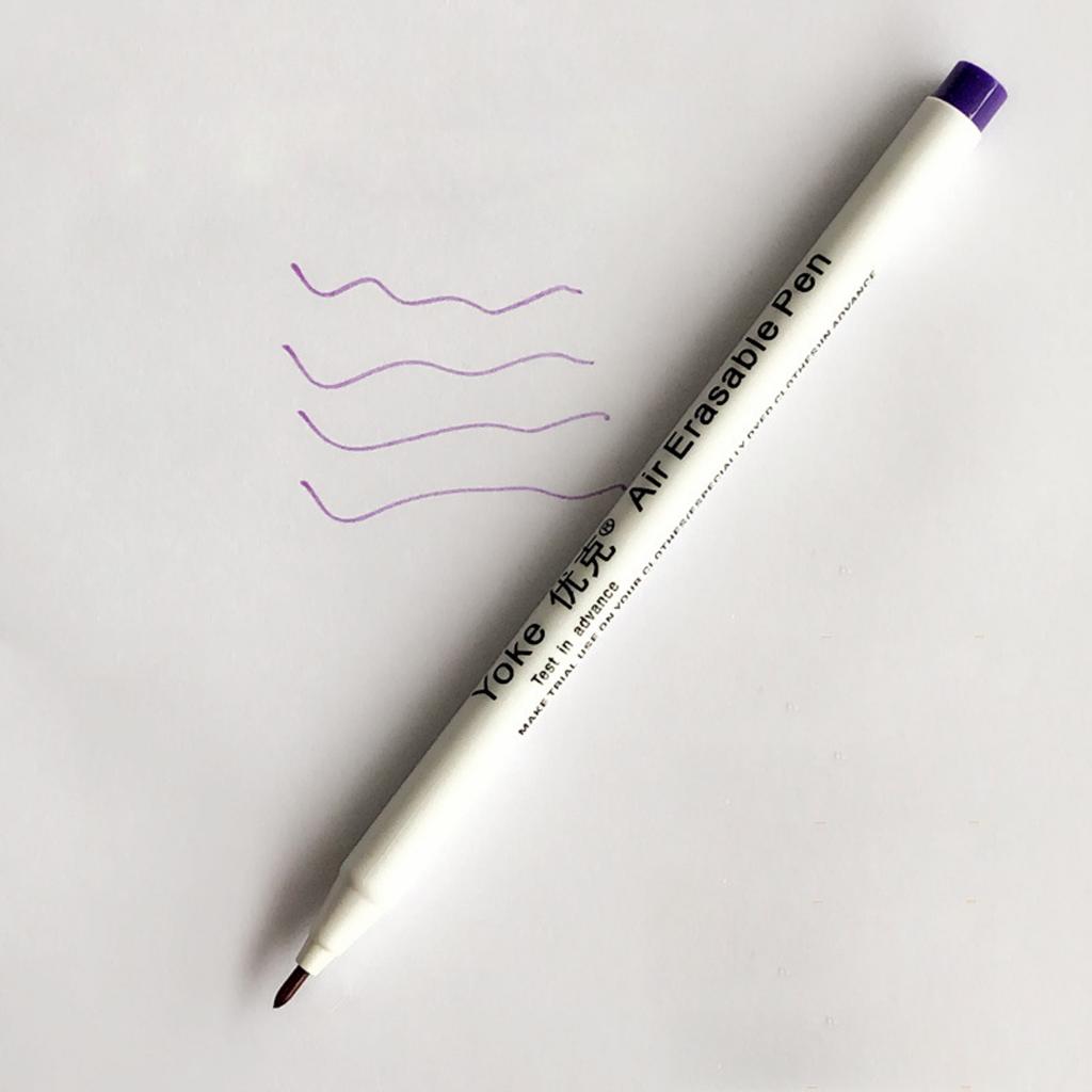 12 Pieces Ink Marker Erasable Auto-Vanishing Pen for Grommet Needlework Tool