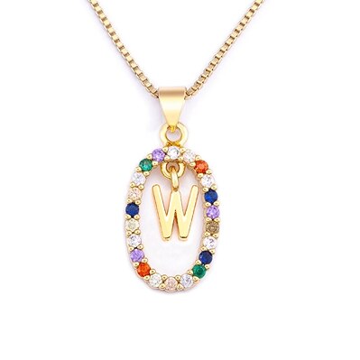 Nouvelle offre spéciale coloré 26 lettres A-Z initiale M S C K Alphabet pendentif longue chaîne collier nom bijoux femmes accessoires: Bleu