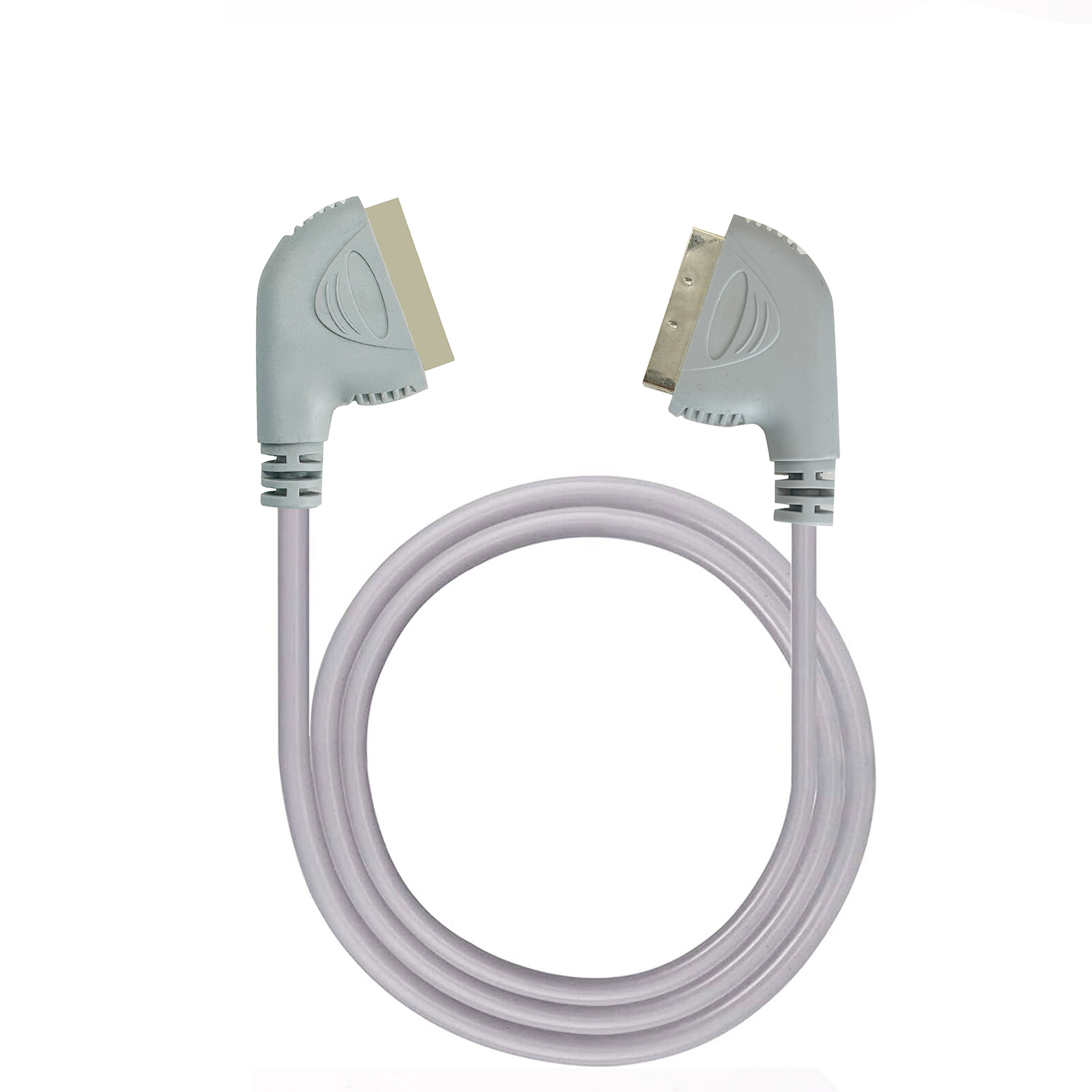 Scart Lead Fully Wired 21-PIN Scart Cable Male to Male Cable Scart for Scart to HDMI converter TV DVD SKY VIDEO Scart CABLE: grey