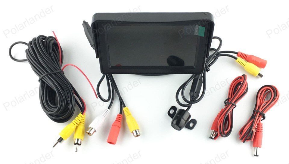 4.3 inch 480x234 2 AV input Car Rear View LCD Monitor with rearview reverse Camera parking System on-board Display