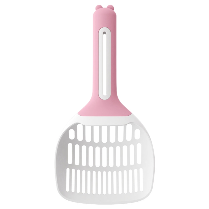 Large Cat Litter Scoop Plastic Scoops for Kitty Litter Box Sifter Deep Shovel: Pink