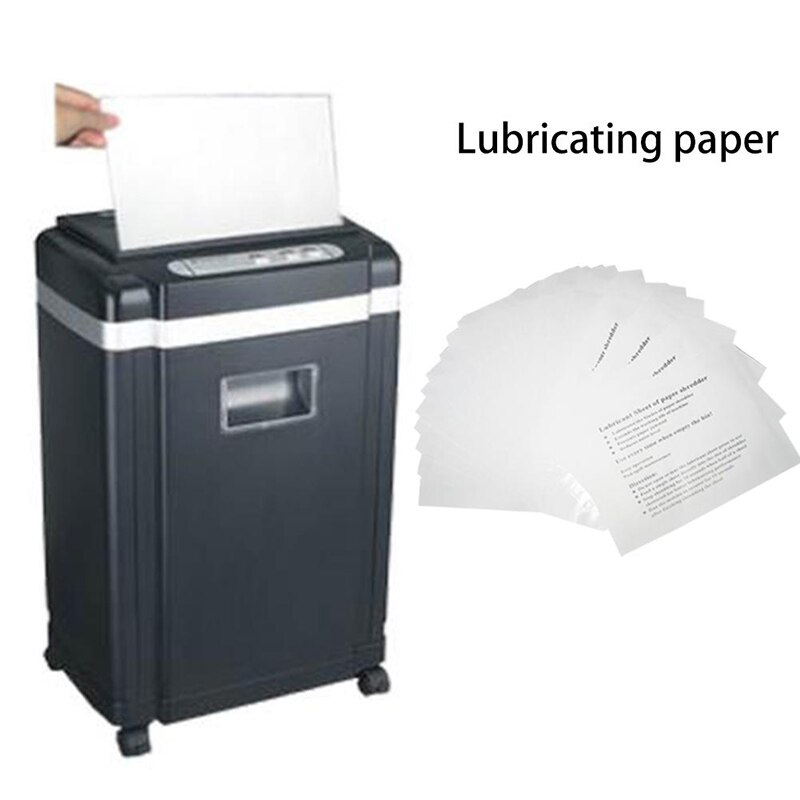 12PCS Paper Shredder Lubricant Sheets Shredder Lubricating Oil Portable Paper Type Lubricating Oil for