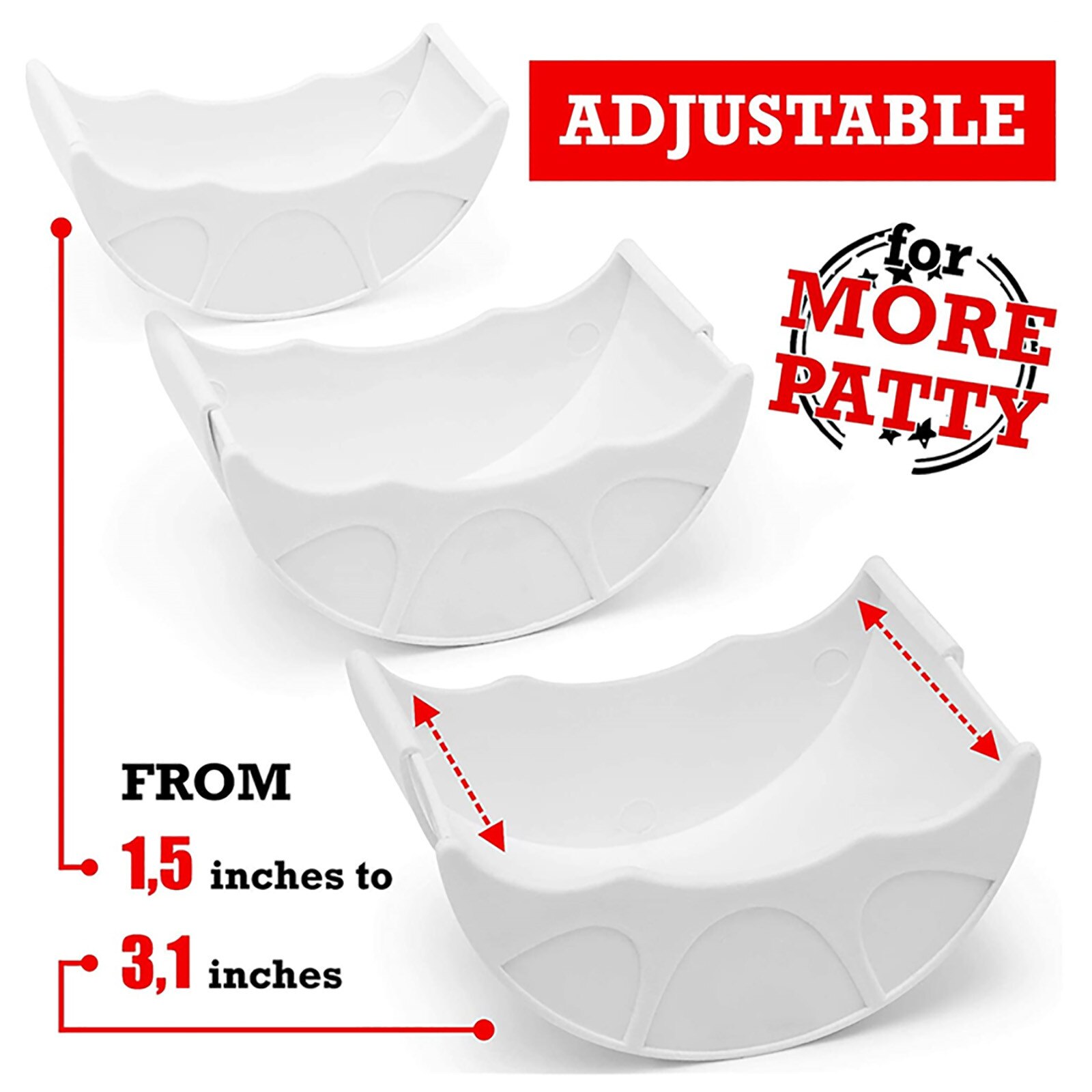 Kitchen Burger Holders Washable And Reusable Burger Fixed Box Retractable Plastic Burger Rack Kitchen Food Storage Rack #T2P