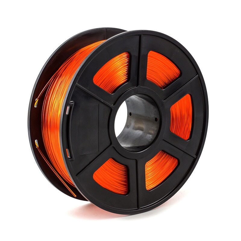 Petg Transparant Oranje 1.75Mm 3D Printer Filament 1Kg/2.2lbs Plastic Materiaal Voor Fdm 3D Printer