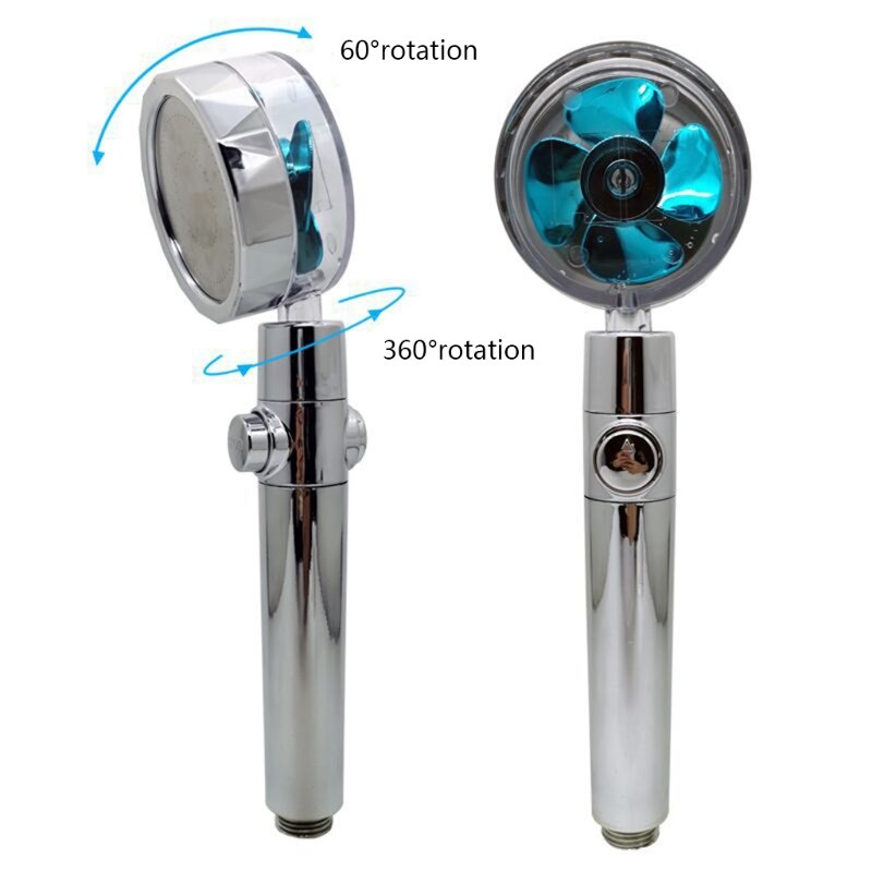 High Pressure Spin Shower Head Interesting Water Sprinkle Head Handheld Shower Beautiful Waterline Cleaned Easily