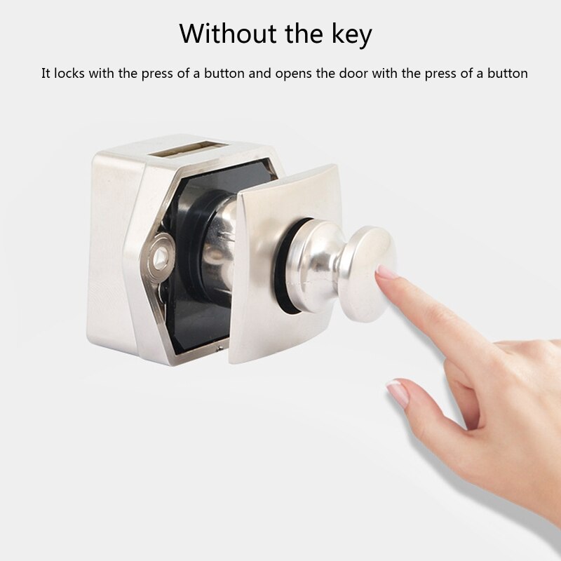 Diameter 20mm Camper Car Push Lock RV Caravan Boat Drawer Latch Button Locks For Furniture Hardware