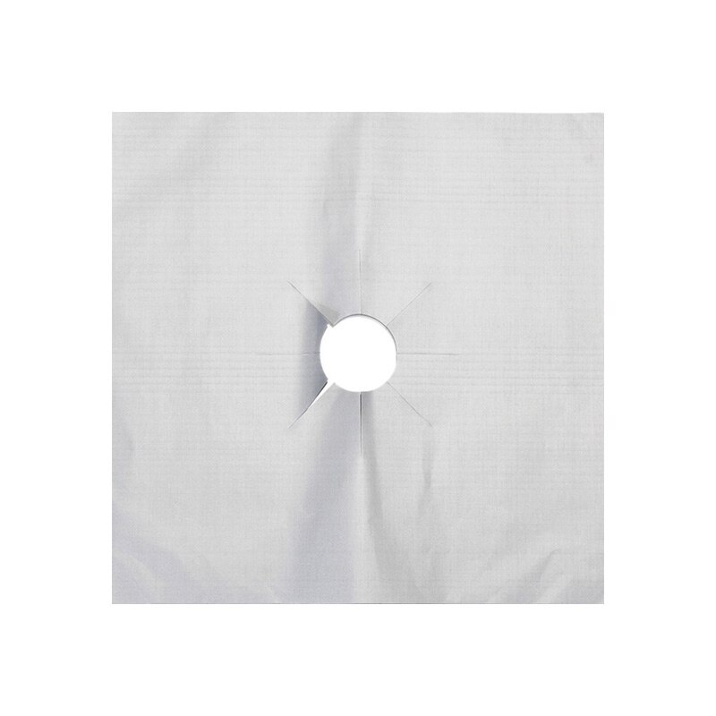 2 stuks gasfornuisbeschermers, herbruikbare gasfornuisbranderbeschermers, mat, bescherming tegen brandwonden, keukenaccessoires, gadgets: Zilver