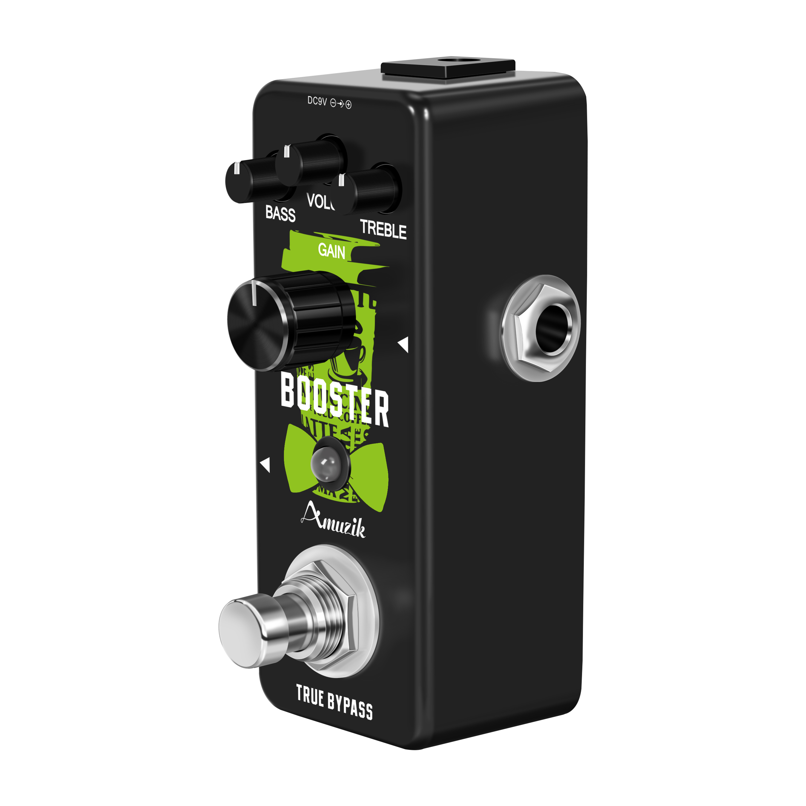 Mini booster guitar effektpedal, true gain booster, micro clean boost pedal til elektrisk guitar pure clean mini booster pedaler