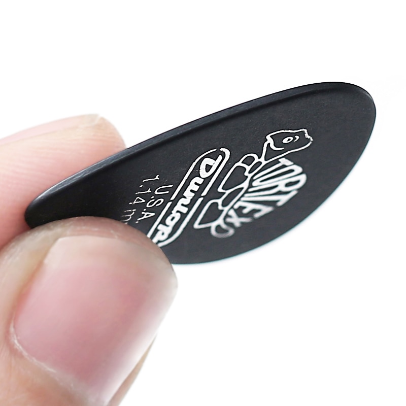 1 pc Dunlop Tortex Black Guitar Picks Bass Mediator Acoustic Electric Accessories Classic Thickness 0.5/0.6/0.73/0.88/1.0/1.14mm