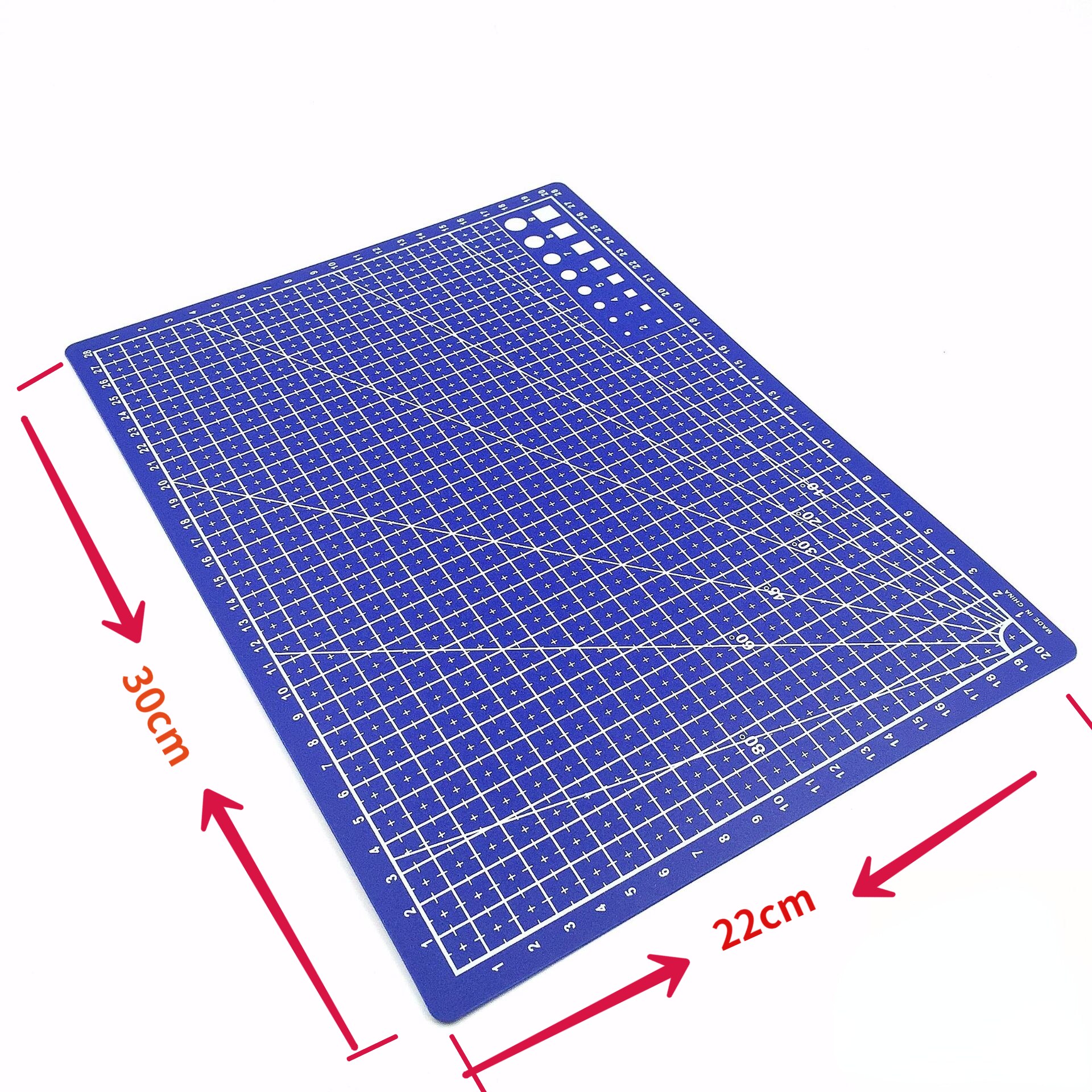A3 A4 5 PVC Cutting Mat Workbench Patchwork Cut Pad Sewing Manual DIY Knife Engraving Leather Cutting Board Single Side Underlay: A4 BLUE