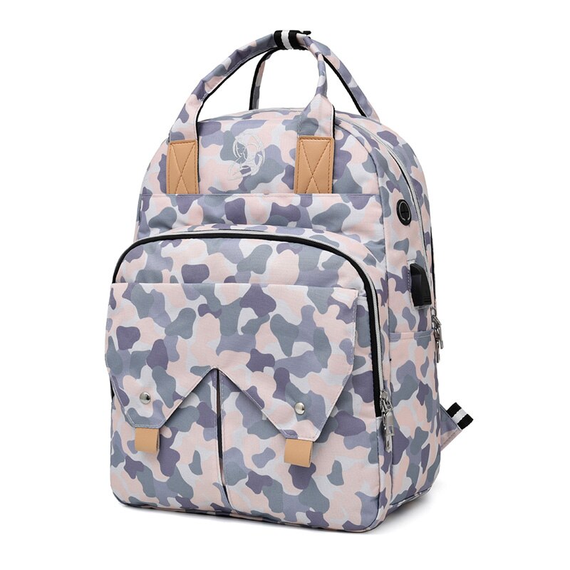 Luiertas Rugzak Voor Moeders Waterdichte Grote Capaciteit Wandelwagen Organizer Lequeen Mama Moederschap Tassen Nappy Changing Luiertas: Camouflage