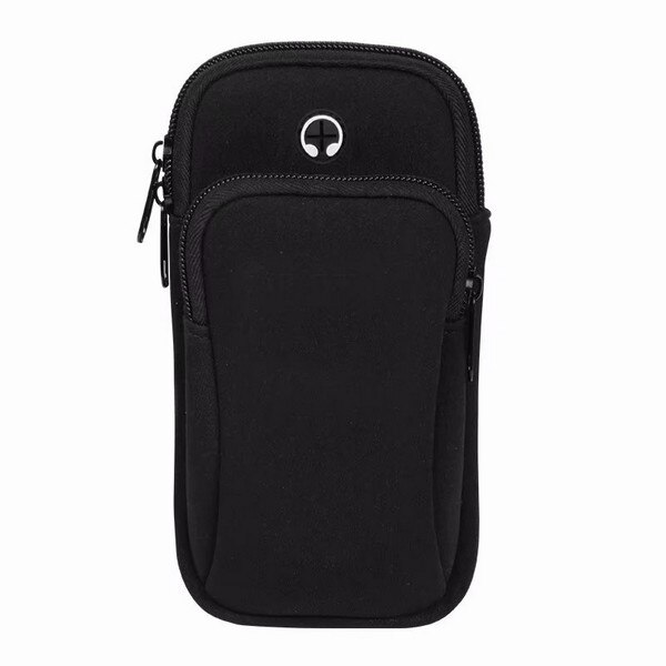 Brazalete para iphone X, 8, 7, 6plus, resistente al agua, para correr, deportivo, bolsa de transporte, soporte para teléfono móvil Xiaomi: black