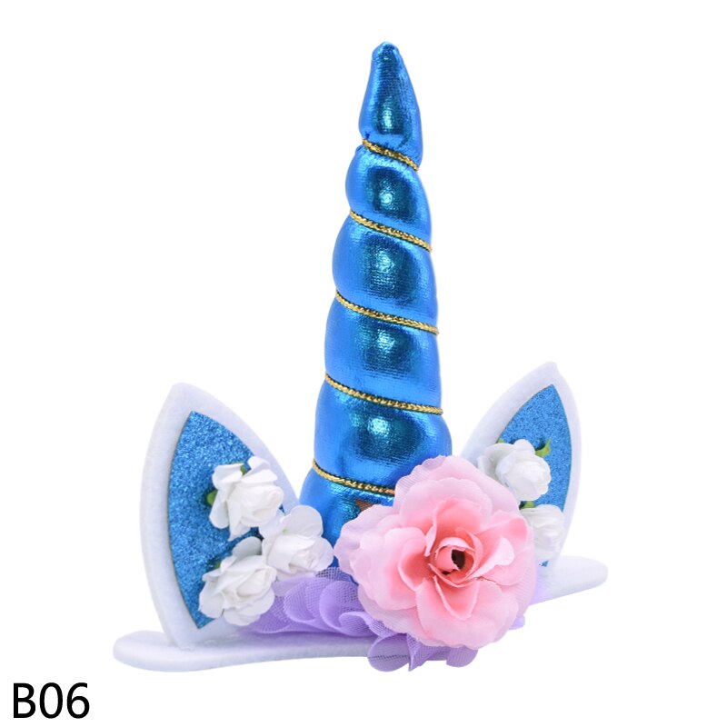 Unicorn Headband Halloween Children's Headband Birthday Party Baby Hair Accessories Headdress Unicorn Party: B06