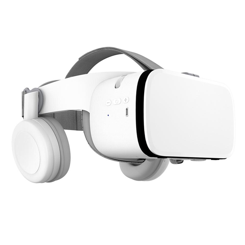 Bobovr-capacete de realidade virtual 3d de couro, bobo vr z4/z5/z6, celular de 4 a 6 polegadas, fone de ouvido estéreo, telefone móvel, óculos virtuais: BOBOVR Z6 White