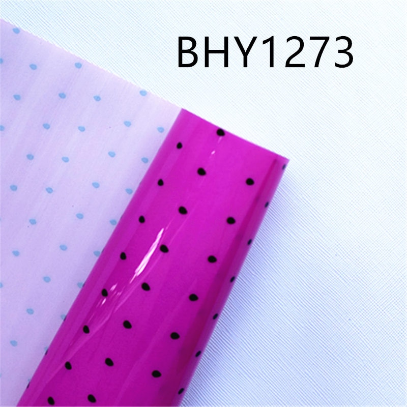 A4 20*33CM estampado clásico sandía de dibujos animados transparente UV estampado en transparente pvc tela para accesorios DIY BHY1273
