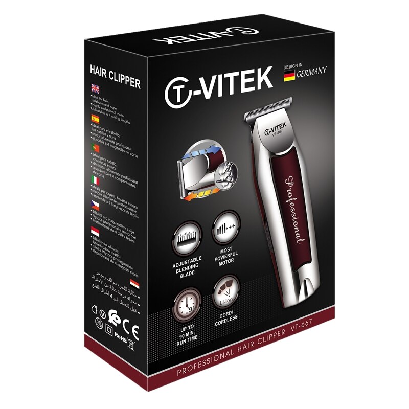 Mannen Cordless Tondeuse Professionele Elektrische Tondeuse Baardhaar Snijmachine Compatibel Met Wahl 5 Star Detail Blade