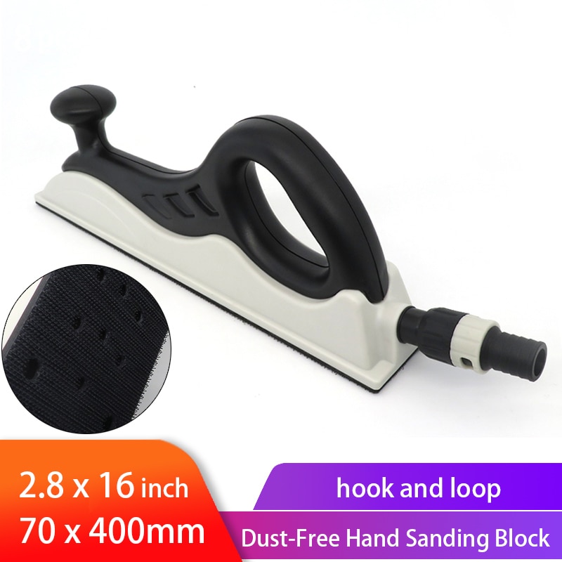 Hand Sanding Block Dust Free Extraction Grinding Block Polishing Tool 70 * 400mm