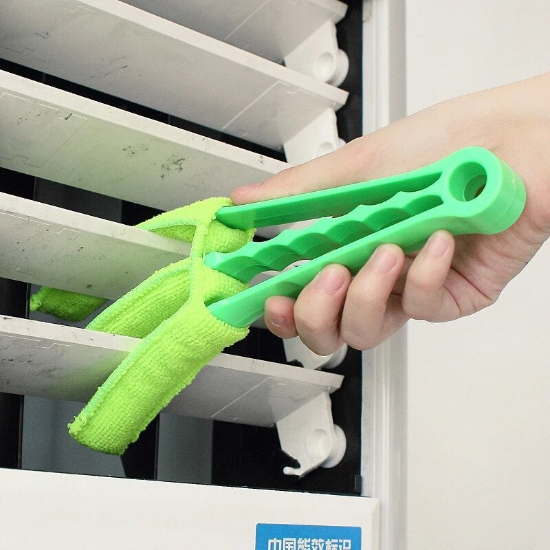 1Pcs Microfiber Car Auto Air Conditioner Vent Outlet Cleaning Brush Home Window Shade Shutter Blind Louver Cleaner Duster 5z