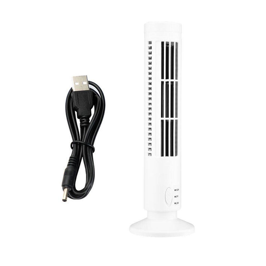 Electric Tower Fan Home Office Desktop Portable USB Powered Vertical Mini Air Cooling Fan: 1