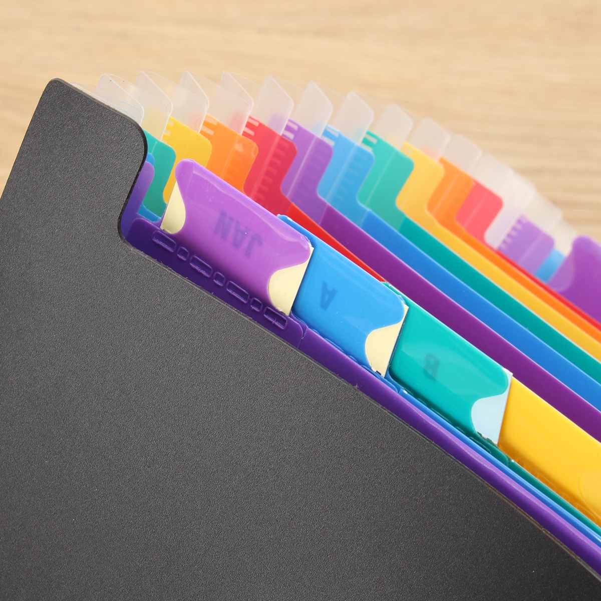 24 Pockets Expanding File Folder A4 Organizer Portable Rainbow Organ Business File Document Holder Storage Bag
