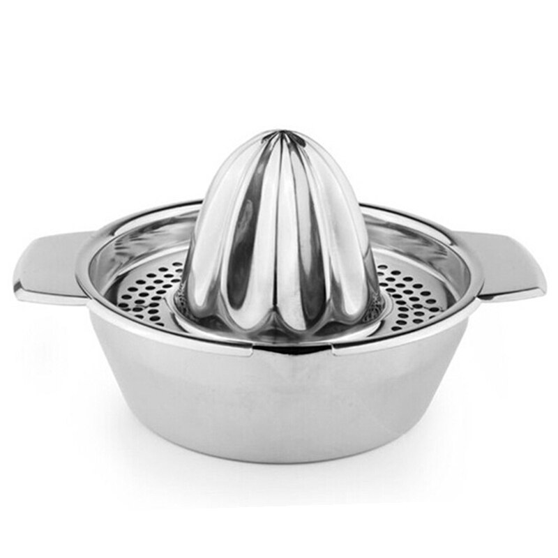 1 PC Stainless Steel Press Fruit lemon Orange Citrus Squeezer with Strainer Bowl Manual kitchen bar Food Processor